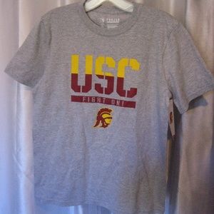 Trojan Apparel USC Fight On Youth Grey T Shirt SzL